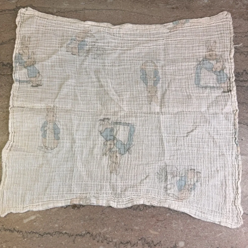 Vintage Peter Rabbit Baby Blanket 22
